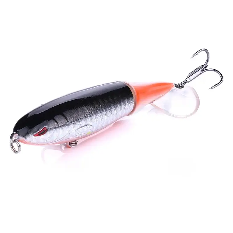 1pcs 10cm 14cm Topwater Spinner Fishing Lure Popper Artificial Pencil Hard Bait Propeller Rotating Tail Fishing Tackle Swimbait - Image 12