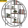 5-Tier Metal Plant Stand Vintage Industrial Bookshelf Storage Rack Indoor Display Organizer Living Room Garden Balcony 1