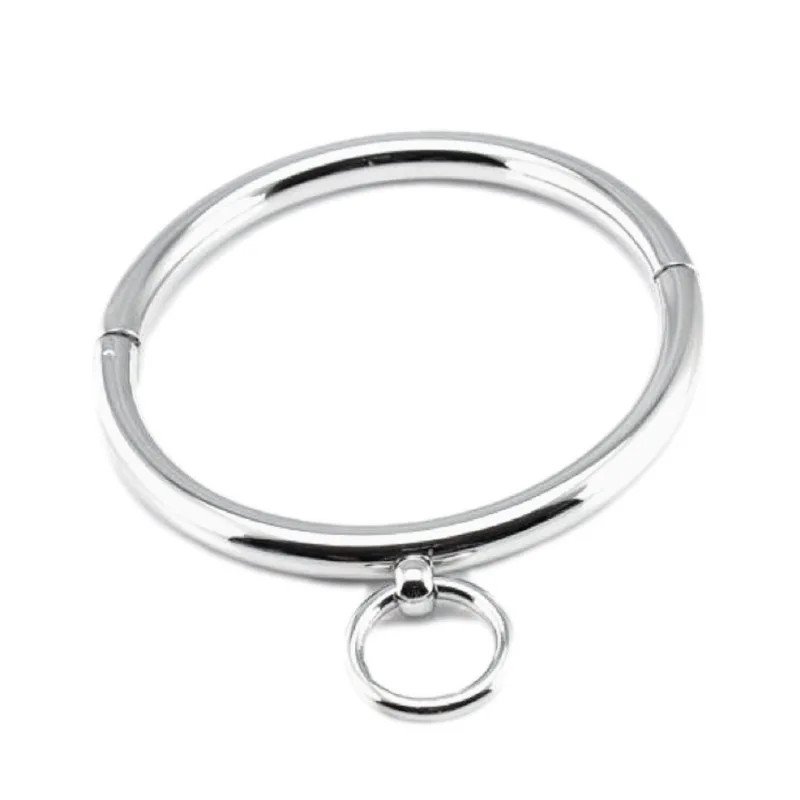 Male Female Lockable Neck Collar BDSM Restraint Bondage