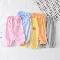Children's Cotton Anti Mosquito Pants Baby Boys and Girls Thin Loose Casual Bloomers 1 2 3 4 5 Years Summer Kids Pants 1