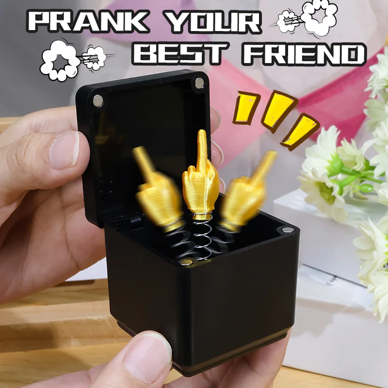 Pop-up Middle Finger Gift Box Creative Desk Home Decoration