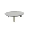 Modern simple and creative stainless steel round mirror tray storage soft decoration ornament living room  decoration 5