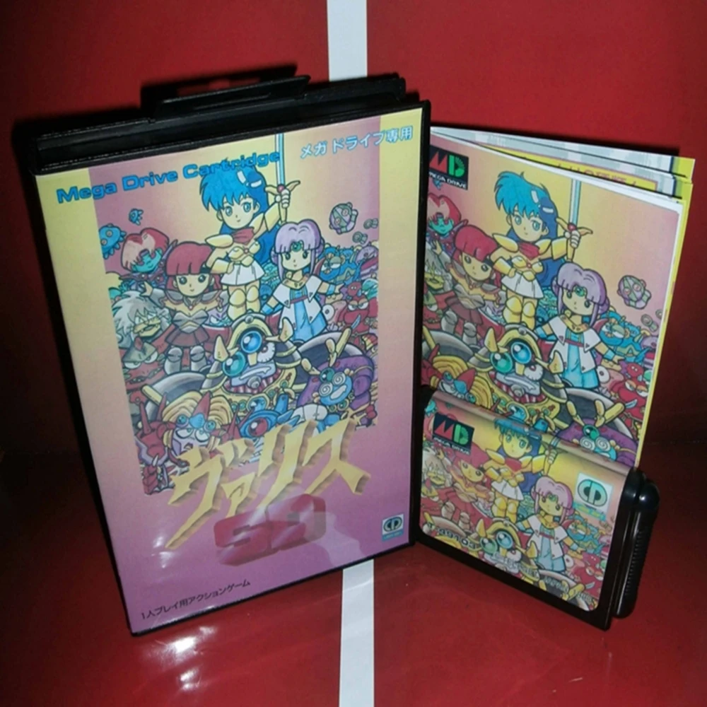 

SD Valis с коробкой и руководством для 16-битного игрового картриджа Sega MD, система Megadrive Genesis