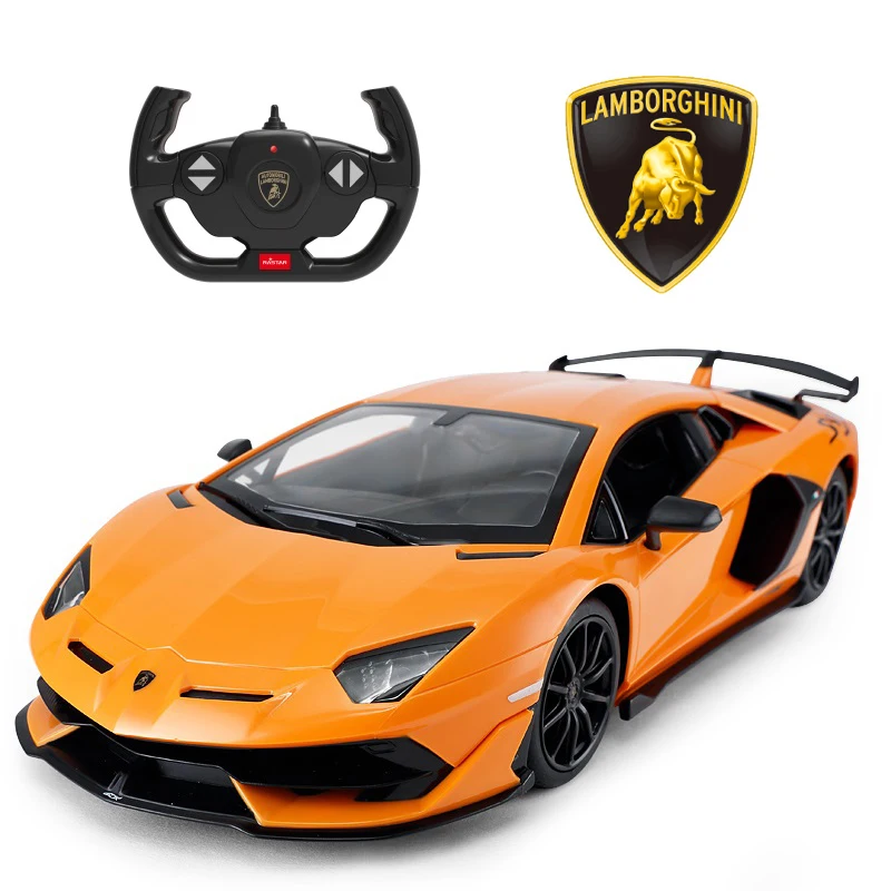 LAMBO AVENTADOR  RADIO REMOTE CONTROL CAR TOY LEDS 1:16 FAST SPEED YELLOW TOYS 