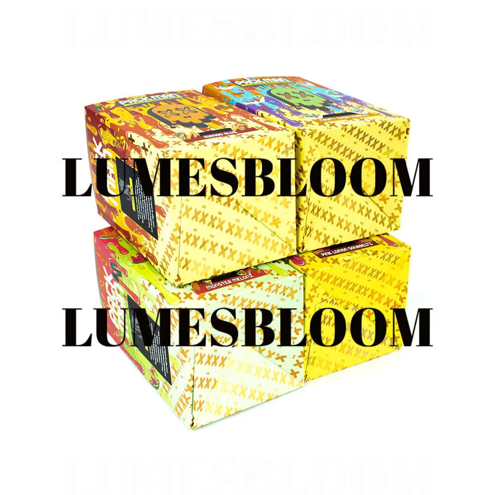 1.0 Empty Cart Storage Paper Box Cartridge Packman 2.0 Aluminum Foil Matte Flat Baggies Display Container Custom Logo Packaging