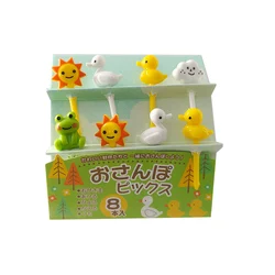 Cute Reusable Animal-Themed Mini Forks for Kids - Perfect for Snacks, Bento Boxes, and Desserts (1 Set)