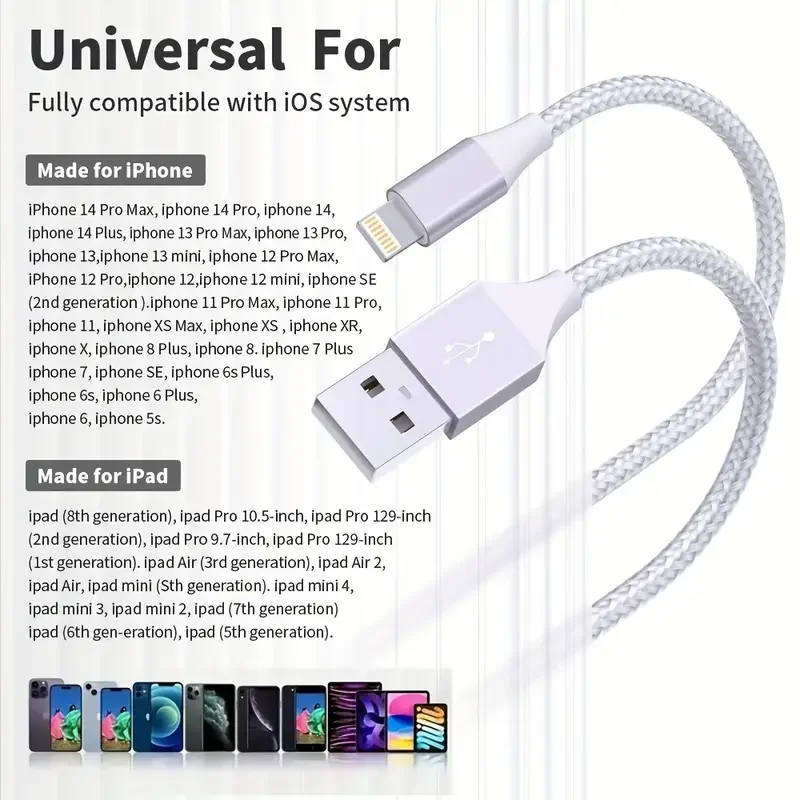 2개입 1개입 MFi 인증 고속 충전 A to Lightning 케이블 USB 데이터 와이어 코드 아이폰 14 13 12 11 X XS용 충전 케이블