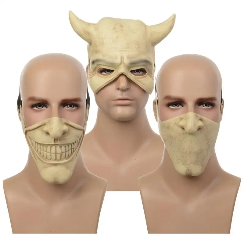 Movie The Black Phone Cosplay Masque Caschi Grabber Albert Horror Latex Masque Halloween Spaventoso Ghostface Accessori Prop