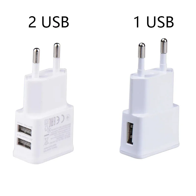 5V 2A EU Plug Зарядний пристрій USB EU Charger Plug Для iPhone XS X Max Huawei P 30 Samsung S 9 plus Дорожній настінний зарядний пристрій Адаптер
