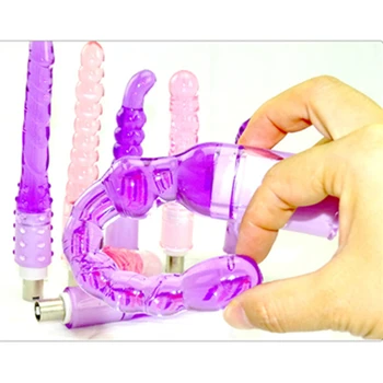 2in1 Universal Dildo Penis Silicone Massage Head for Fascia Massager Gun Women Masturbation Sexy Toys Sex Shop 5