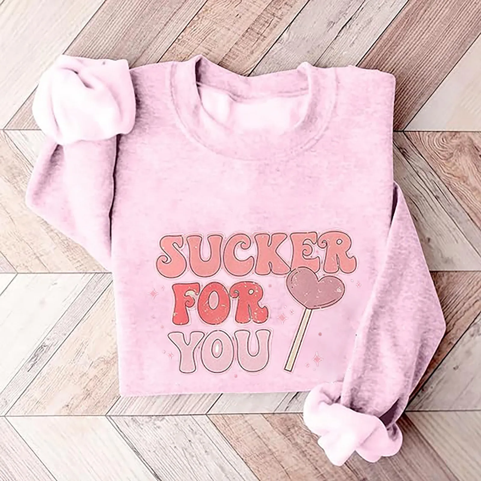 

Женский зимний свитшот с длинным рукавом и круглым вырезом