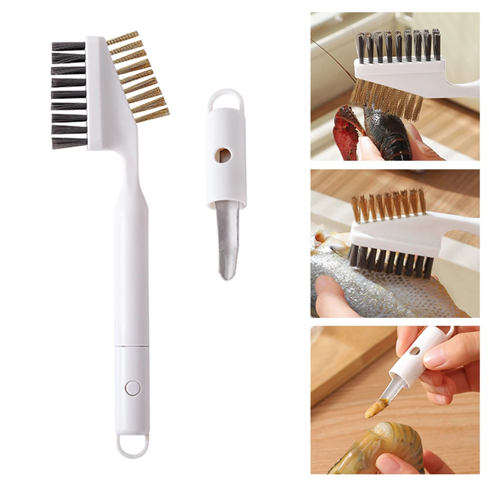 Shellfish Brush Double-Headed Seafood Cleaning Brush, Suitable for Cleaning Lobster ...