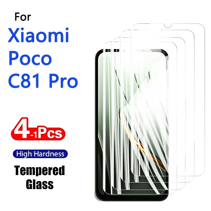 [1-4 Pack] High Aluminum Anti-Scratch Tempered Glass Screen Protector - Case Friendly and Fingerprint Resistant