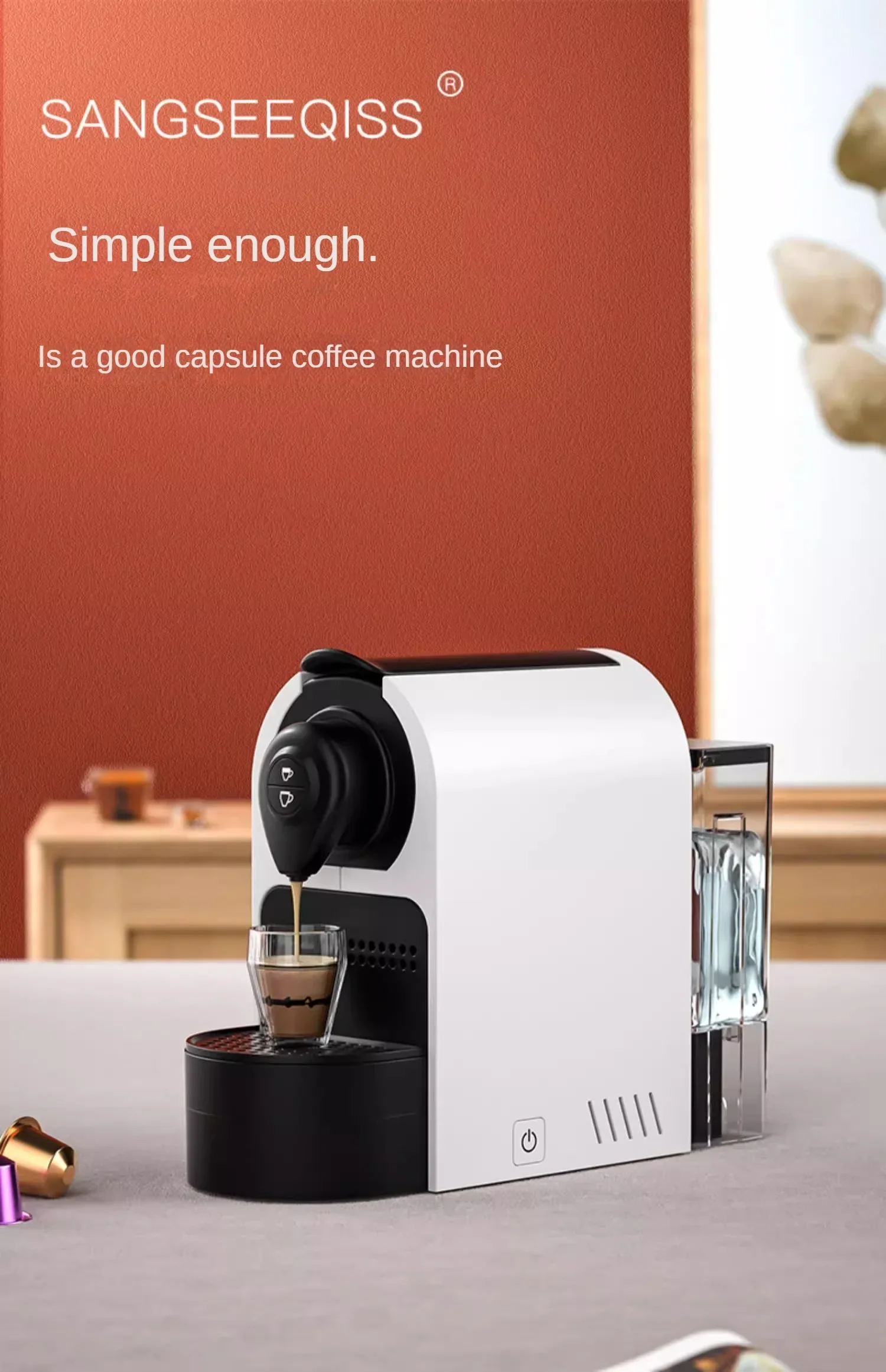 Description Picture 2 of itemCapsule 220V Coffee Machine Automatic Small Portable Office Universal Ground Coffee Multi-in-One Machine Kahve Makineleri