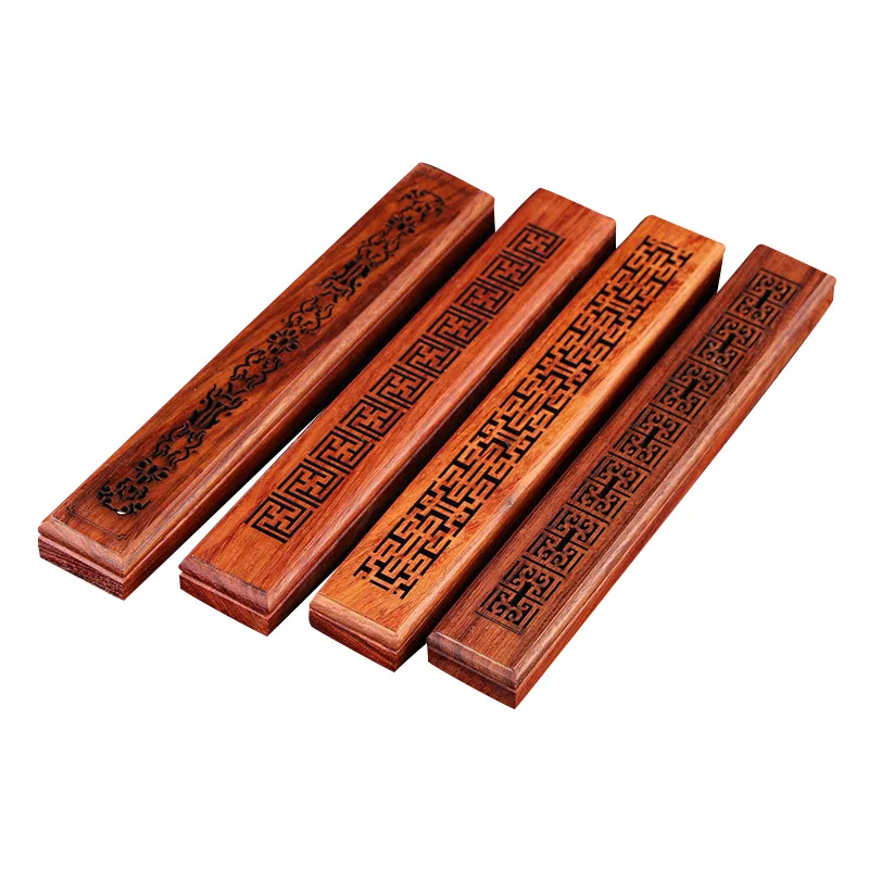

2 PCS Incense Sticks Burner Holder Box Rosewood Wooden Incense Box Home Indoor Use