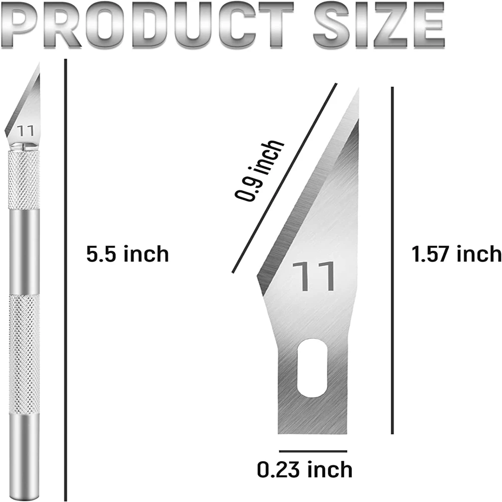 Metal Knife Kit Scalpel Knife Tools Non-Slip Blades Engraving Knife Mobile Mobile Phone Film Paper Cut Handicraft Carving