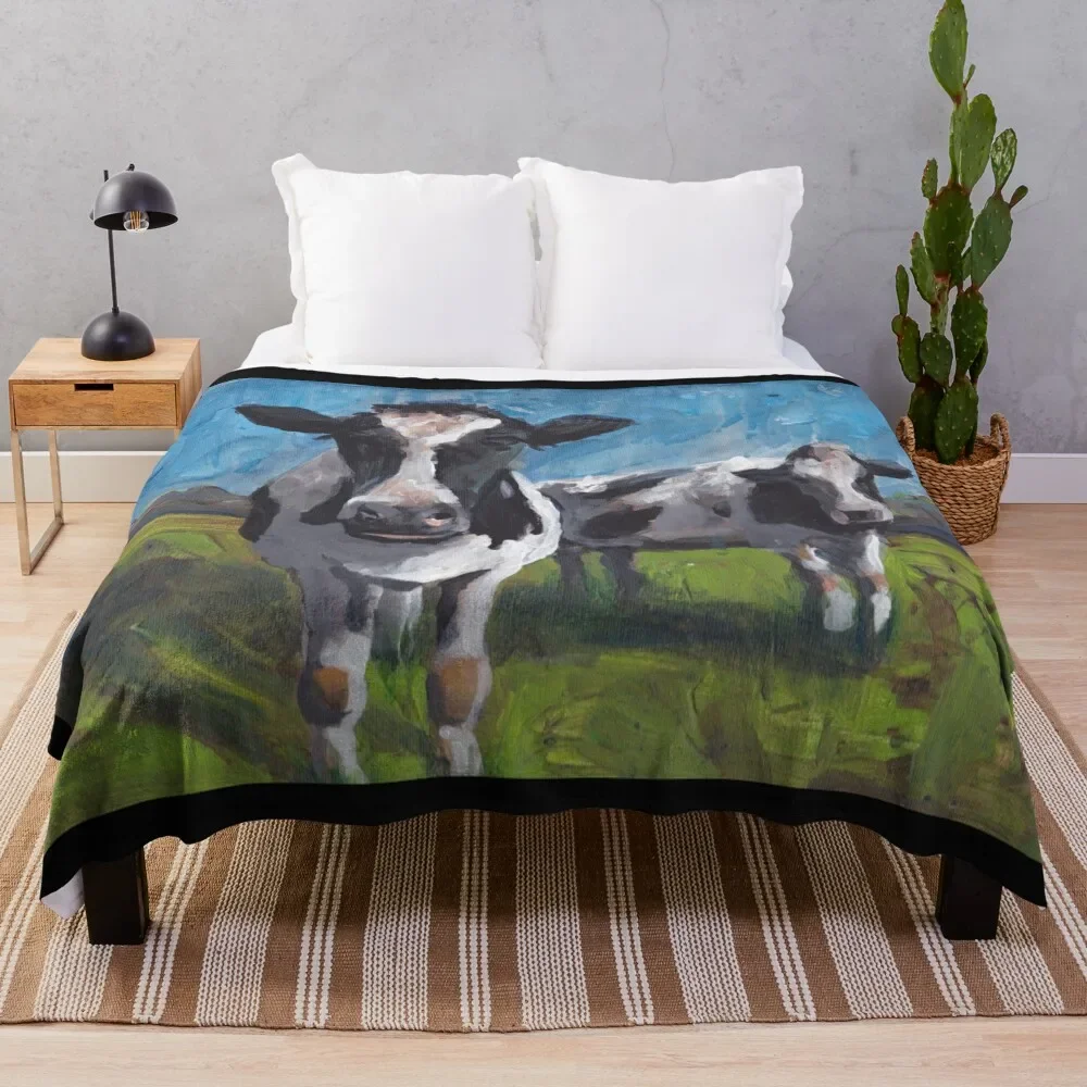 

Cows in Pasture Throw Blanket Giant Sofa for sofa Thermal Blankets