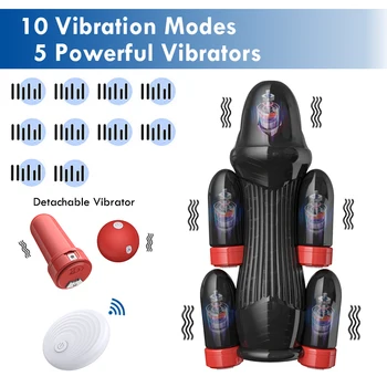 Glans Vibrator Sex Toys for Adults Men Penis Trainer Male Masturbator Cock Sleeve Massager Stimulator Vibrating Bullets 10 Speed 2