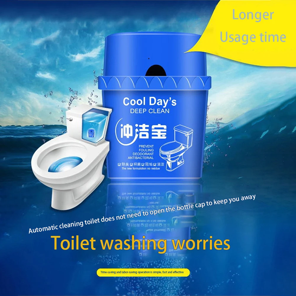 1/2/4PCS Safe And Gentle Bleach Biological Enzymes Deodorants Blue Bubble Deodorizer Easy To Use Strong Decontamination