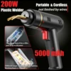 200W Cordless Plastic Welder Plastic Weld Kit with 4 Tpyes Hot Staples Plastic Welding Machine Tool 5.0Ah Rechargeable Battery 3