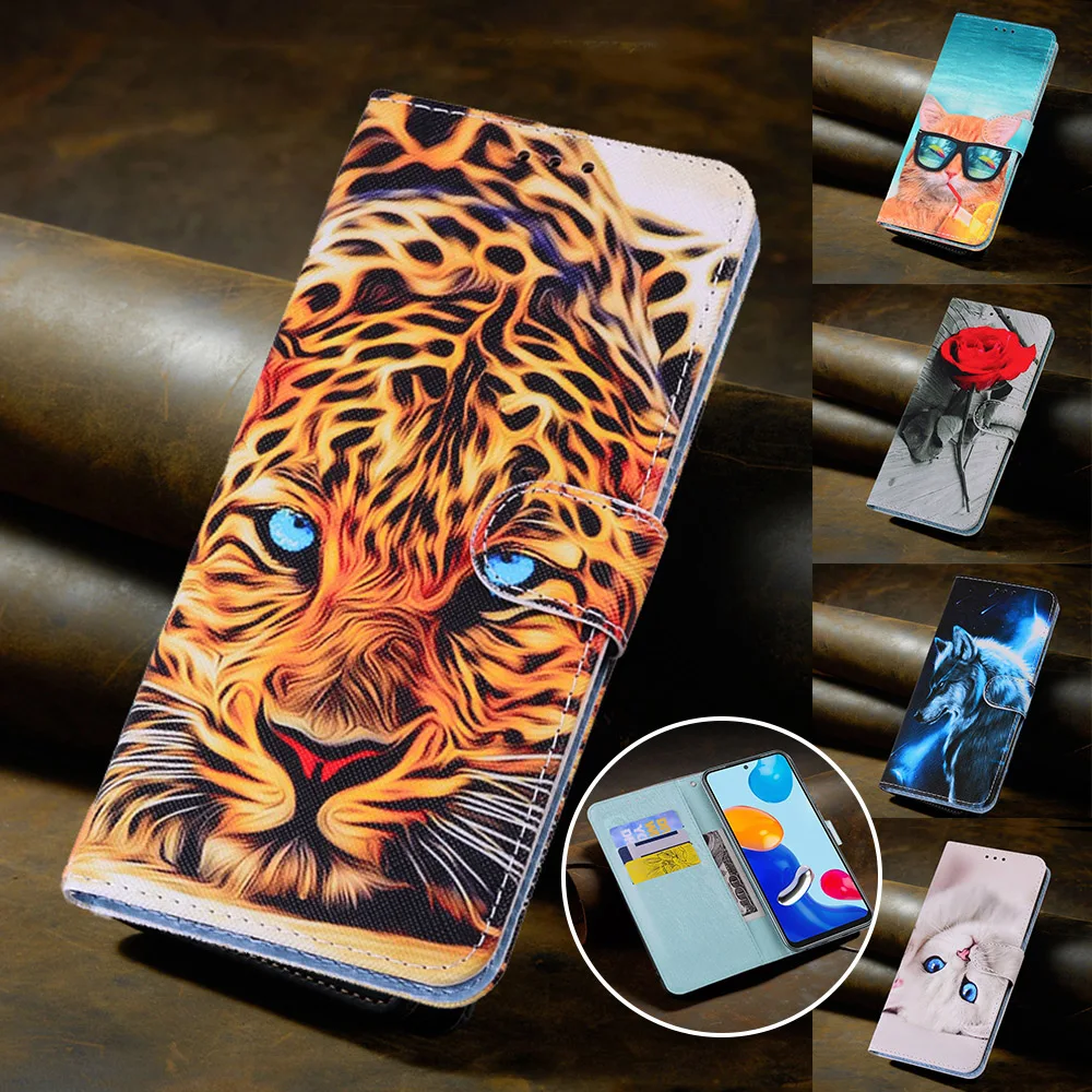 

Art Painted Flip Case for Redmi 10C 10A 10 9C 9A 9T PU Leather Wallet Case for Redmi Note 11 11 Pro 10 9 8 7 Poco X4 Pro M4 Pro