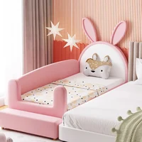 Princess Luxury Baby Bed Girls Pink Comferter Loft Kids Bed Modern Villa Kinderbett Cama Infantil Furniture Home 1