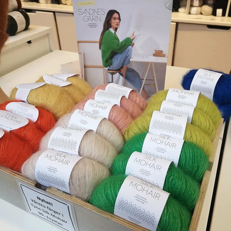1*25g ball Sandnes Garn Tynn Silk Mohair Handknitting Yarn 4