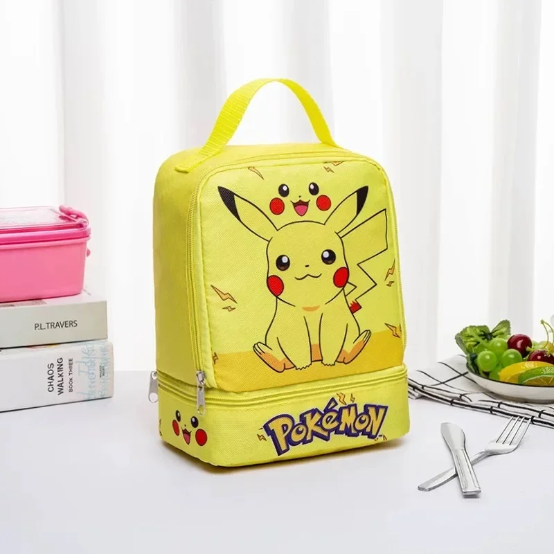 Pokemon Pikachu Two Food Container Lunch box Stainless LUNCH BAG POKEMON  PIKACHU