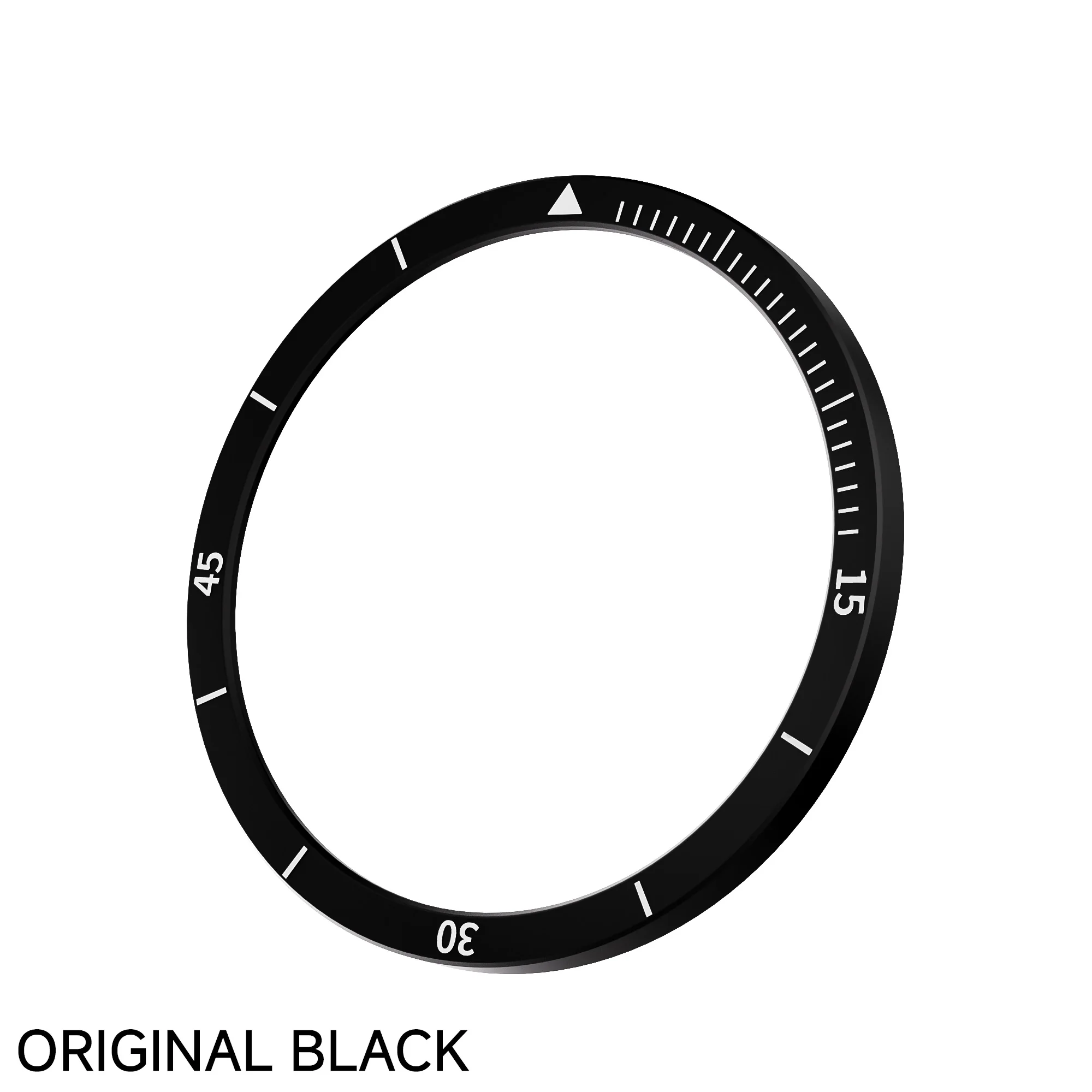 Engraved Metal Bezel Ring with Time and Speed Ruler