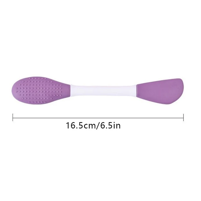 Double-Headed Silicone Facial Brush for Masks and Cleansing – Reusable for DIY Skincare