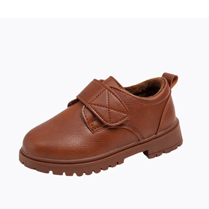 Kinder-Lederschuh, vier Jahreszeiten, braun, schwarz, Schuhe für Jungen, modisch, lässig, Kinder-Schuluniform-Schuhe, britischer Stil, vielseitig – Detail 21