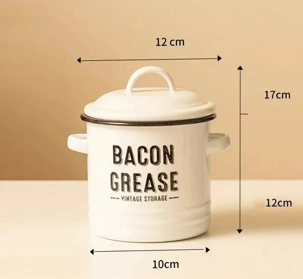 Ceramic Bacon Grease Container Keeper Coffee Sugar Can High Temperature  Resistant Storage Oil Tank Kitchen Cooking Stew Pot - AliExpress