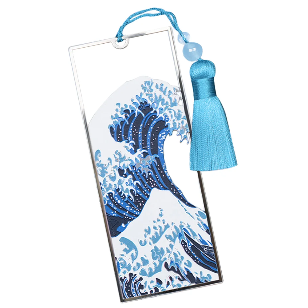 

1Pc Creative Bookmark Tassel Bookmark Party Birthday Present for Friends (Blue) Random Tassels Color