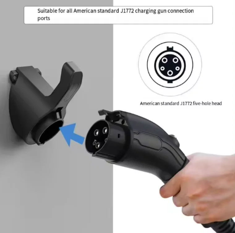 Supporto per caricabatterie EV tipo 2, organizer per cavi di ricarica da parete per veicoli elettrici con prese tipo 2, accessorio per stazione di ri | Leroy Merlin