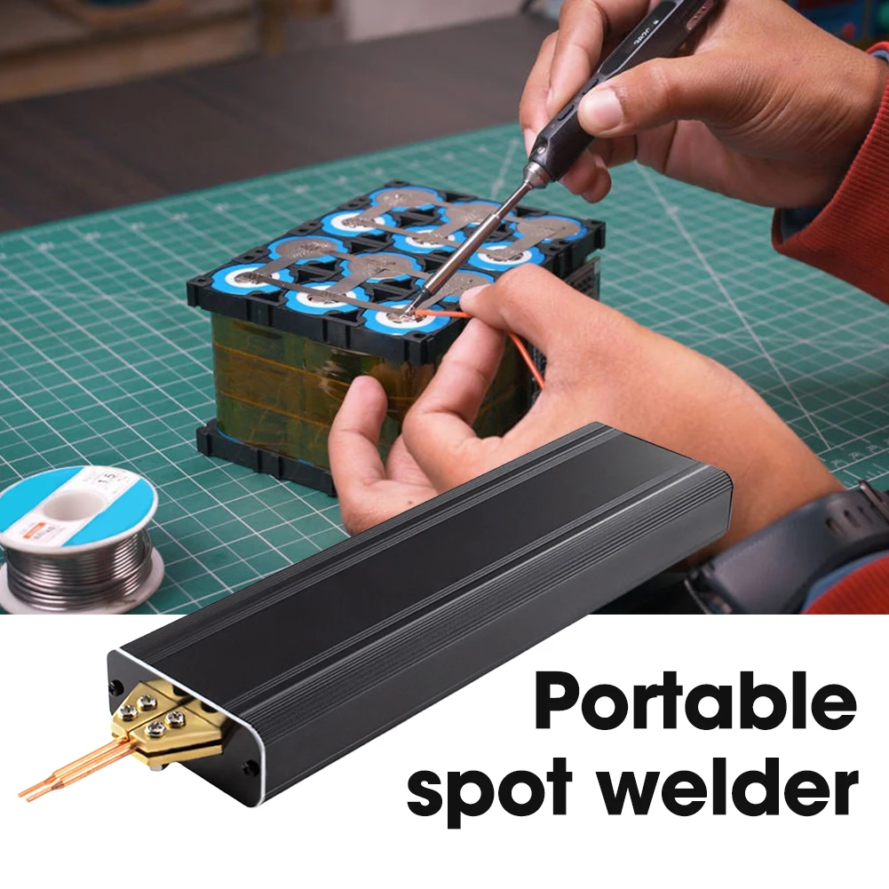 Portable Mini Spot Welding Unit Handheld Spot Welding Device Spot Welding Repair Tool for 18650 Battery 0.1-0.2mm Nickel Strip 4