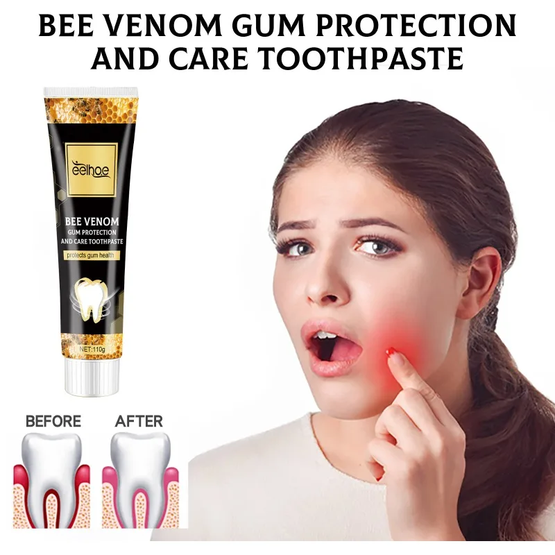 Bee Venom Gum Protection Toothpaste Removal Stains Repair Gum Dental Care Oral Cleansing Fresh Breath