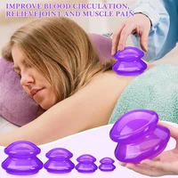 Silicone Vacuum Cupping Set Massage Body Cups Back Gua Sha Suction Cup Anti-Cellulite Skin Lift Physiotherapy Jars Slim 1