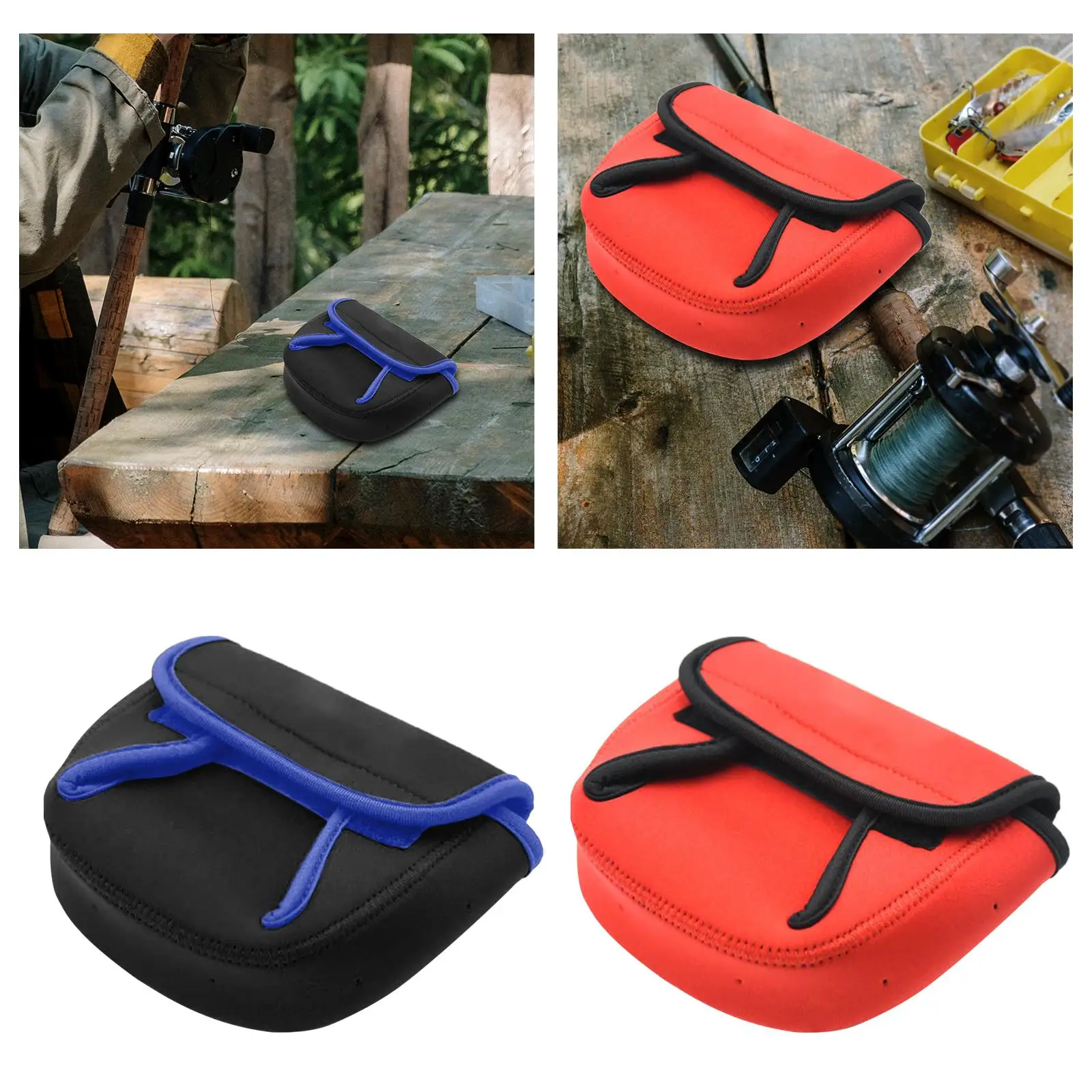 Neoprene Fishing Reel Cover Shockproof Reel Pouch Bag Case Fishing Tackle  Tool For 5/7/9 WT