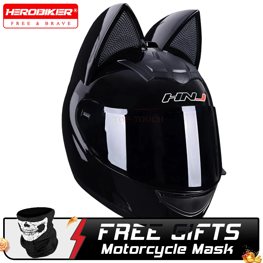 HNJ Motorcycle Helmet Full Face Casco Moto Breathable Motocross