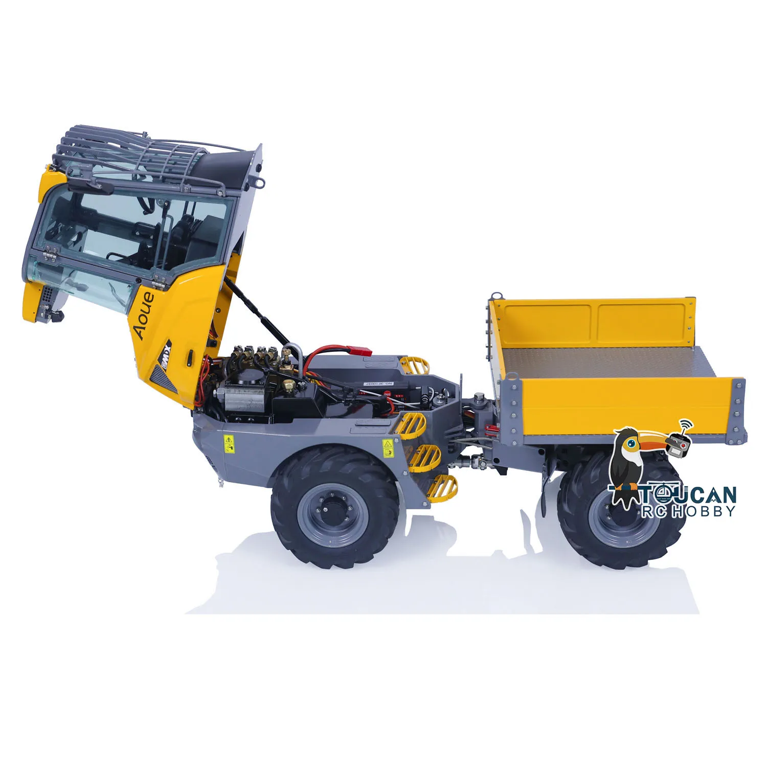 4x4 LESU 1/14 RC Hydraulic Metal Dumper 6MDX-B Car Remote Control Tipper Truck Painted Assembled Toy Light Sound ESC TH23011 5