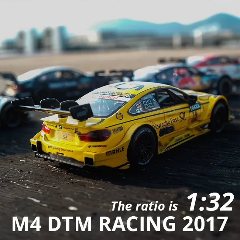 RMZ City 1:32 Alloy Diecast BMW M4 DTM M8 GTE Car Toy Model Sport