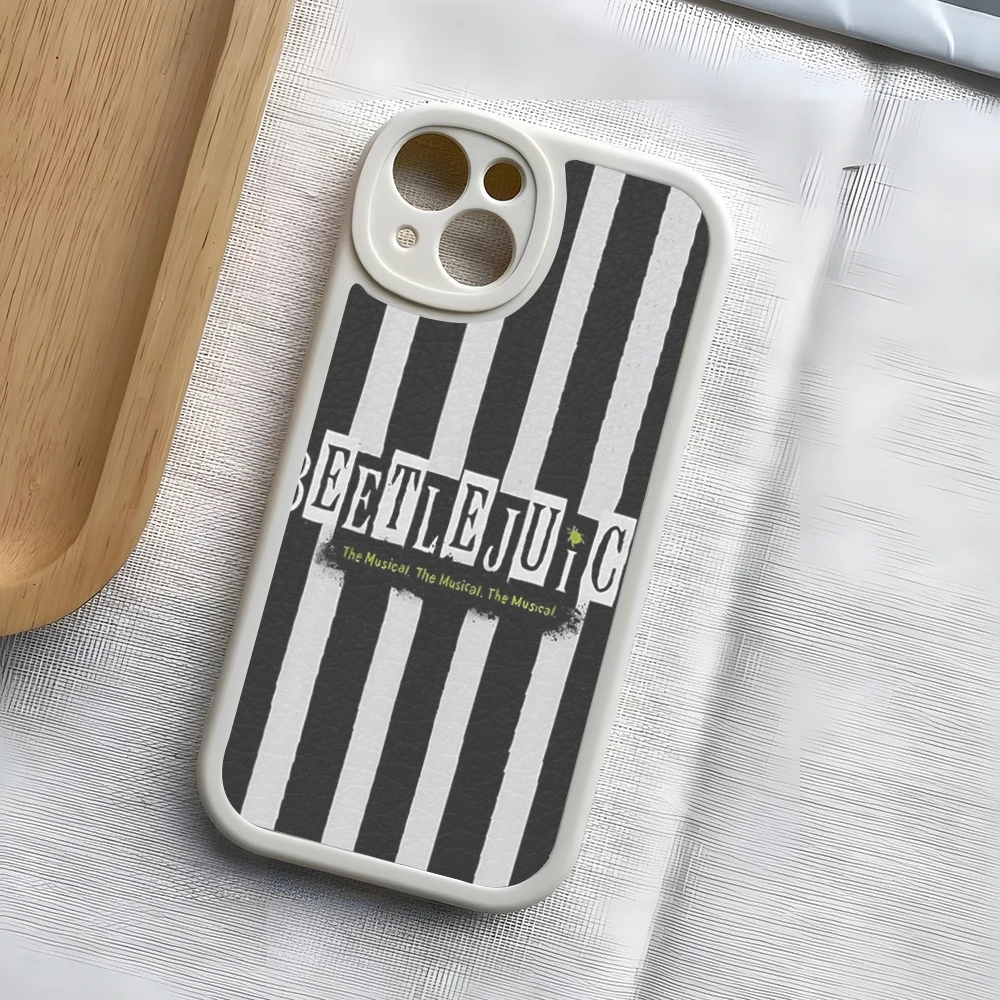 thumbnail image 1 of Movie B-Beetlejuice Phone Case For iPhone 15 16 14 11 12 13 lambskin silicone Pro Max Mini X XR XS 7 8 Plus cover, 1 of 5