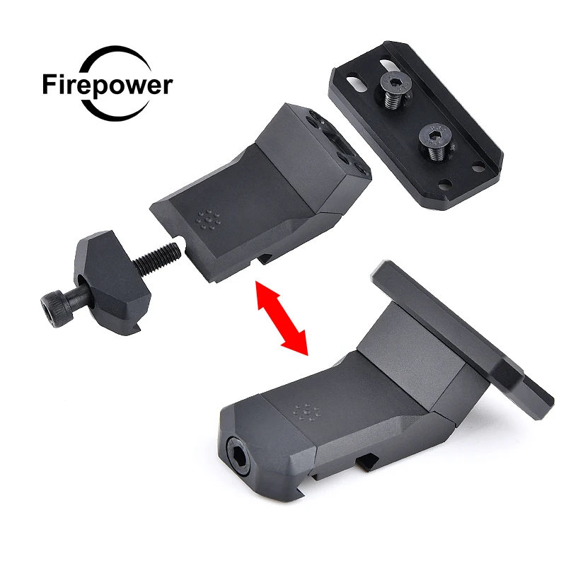 

Tactical Metal Offset Optic Sight Mount For T 1 T 2 RMR 45 Degrees Red Dot Scope Base Fit 20mm Rail Airsoft Accessories