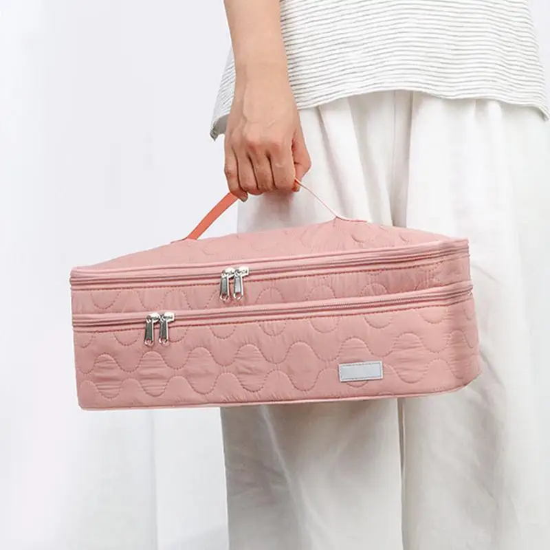 CampervanHairToolsTravelBagDoubleLayerHairDryerStorageCase