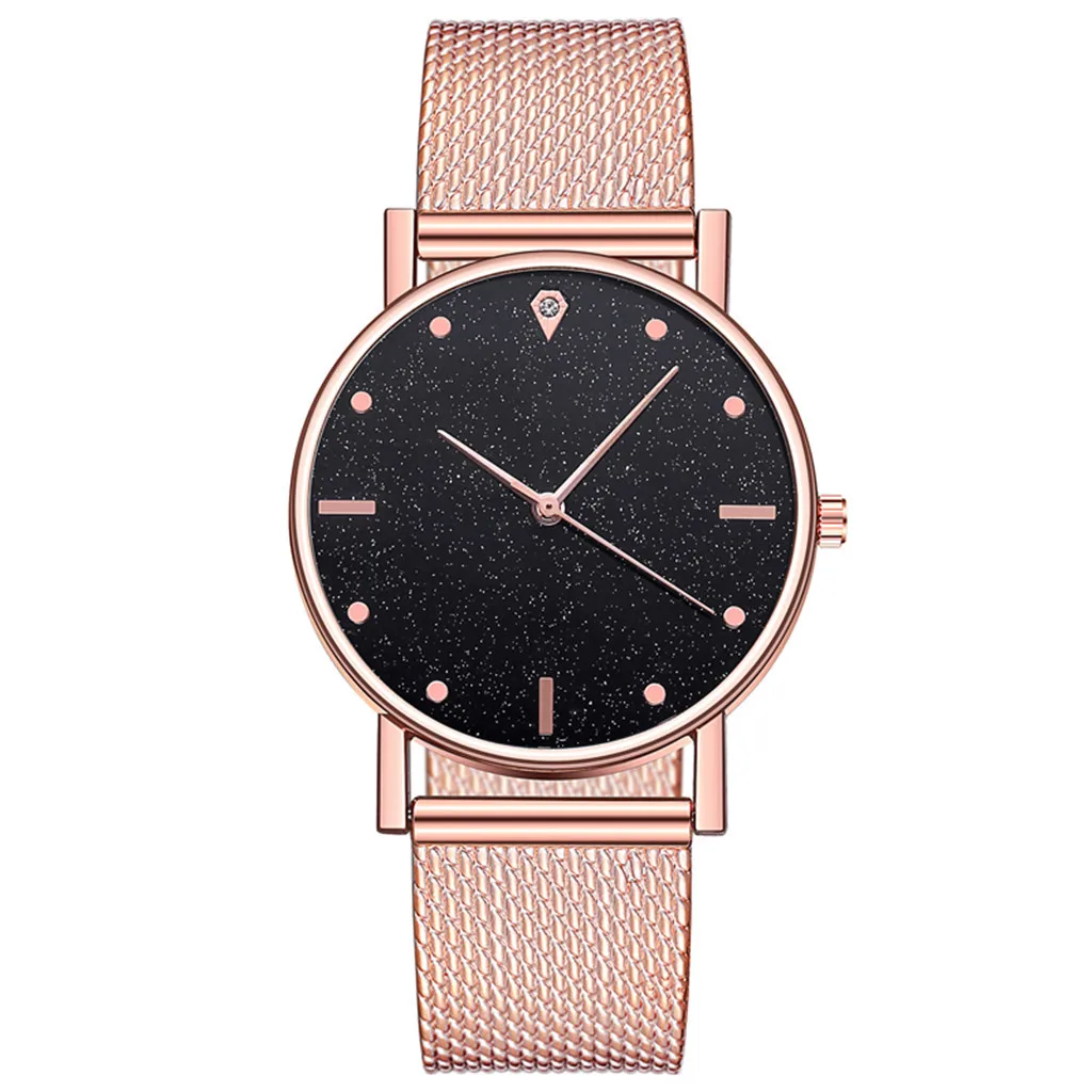 

Cusual Ladies Watch Romantic Starry Sky Dial Women's Quartz Wristwatch Fashion Mesh Watch Gift Clock Droshipping Reloj Mujer2023