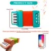 Kid Mini Accordion Toy Children Music Instrument Educational Gift for Toddlers Beginner Interest Development Play with 40 Songs 2