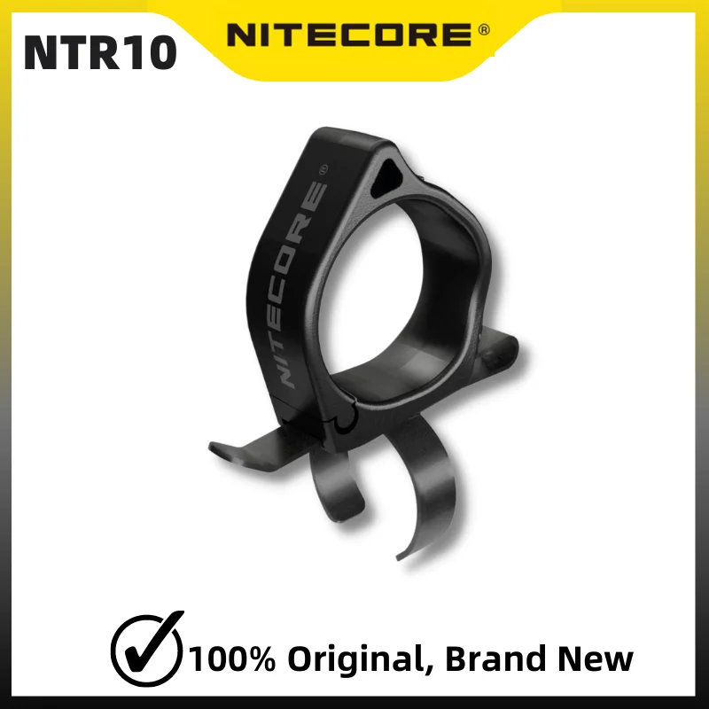 Pocket Clip Silicone Ring NITECORE NTR10 Clip-On Tactical Ring Accessories for Tactical Flashlights P12 P10v2 MH10S MH10v2 MH25S P22R Ci7