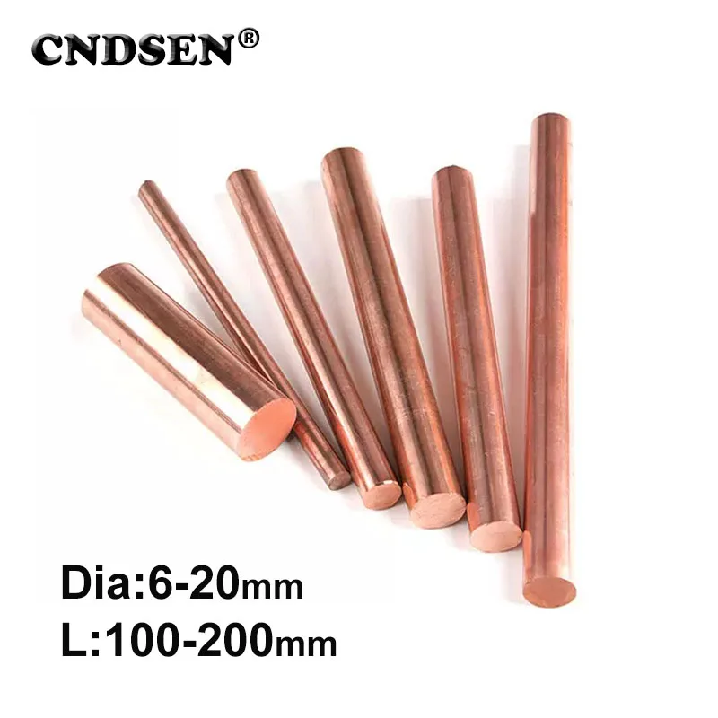 Copper Rod T2 Pure Red Coppers Solid Round Bar Rods Plating Solution