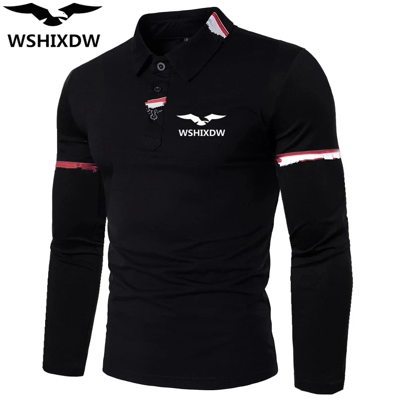 

Men's New Fashion Long Sleeve POLO Shirt Breathable Lapel T-Shirt