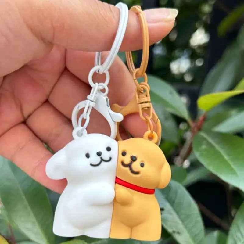Magnet Key Chain Cartoon Pendant Animal Keychain Dog Keychain Schoolbag Pendant Car Key Ring Cute Magnetic